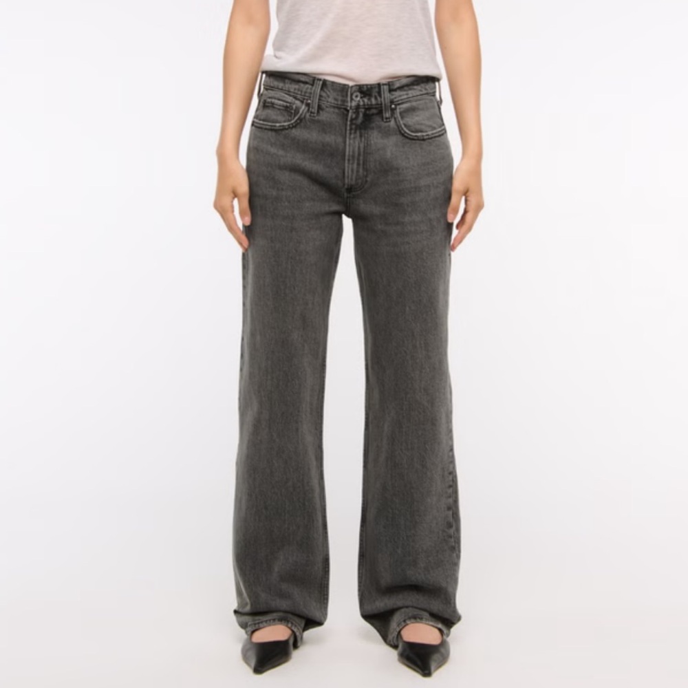 Abercrombie & Fitch The Baggy Low Rise in Gray Size 30 10R